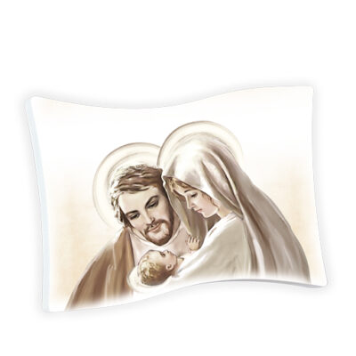 flag bianco bomboniera sacra famiglia 21x15