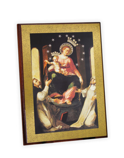 icona classica madonna rosario pompei 20x28