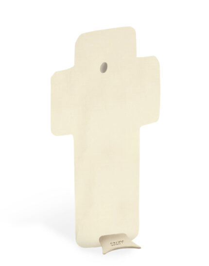 scultura croce retro bomboniera avorio