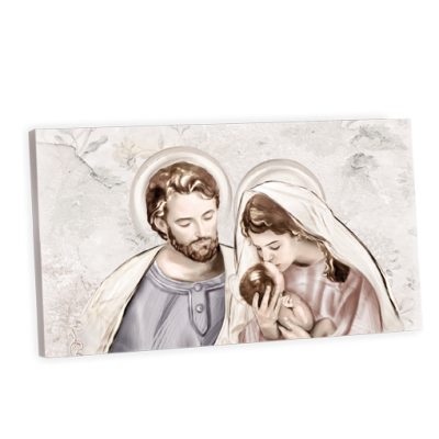 tela style sacra famiglia 16x28