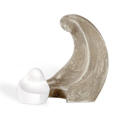 scultura madonna bambino bomboniera bianco shabby brown