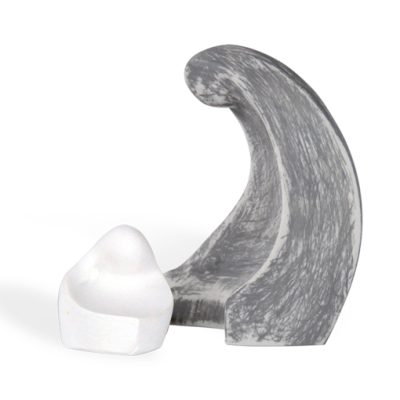 scultura madonna bambino bomboniera bianco shabby grigio