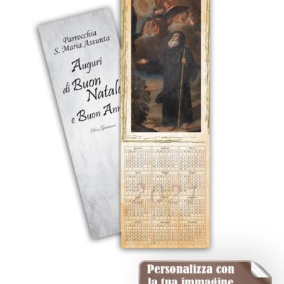 calendario oro PLASTIFICATO 15x45 cm