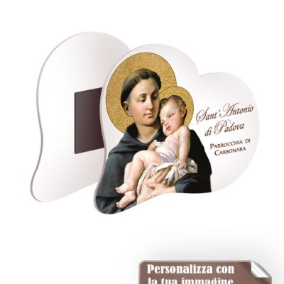 magnete cuore bianco plex cm 9x7