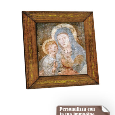 magnete quadretto legno oro cm 6x6