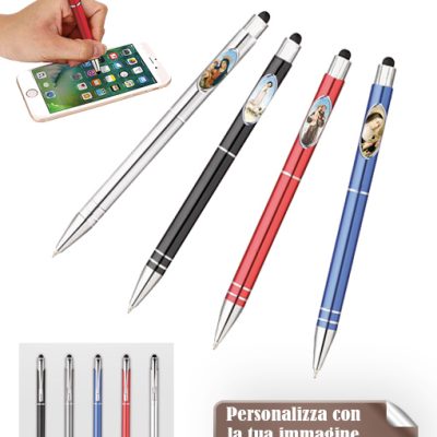 penna in alluminio a sfera touch