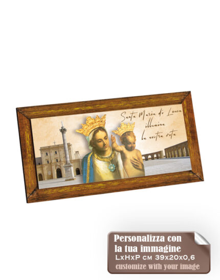 quadretto legno oro cm 39x20