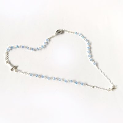 collana cristallo celeste madonna miracolosa