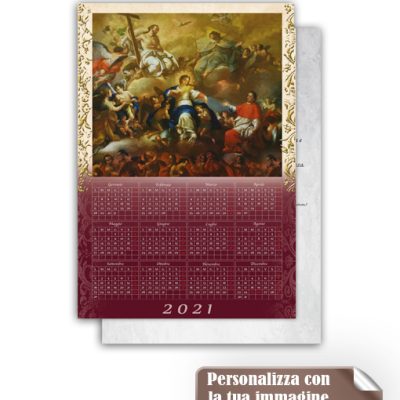 calendario oro 31x47 cm