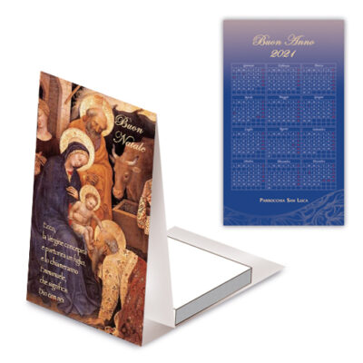 calendario pieghevole notes sacra famiglia