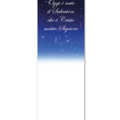 cartoncino segnalibro natale 7x20