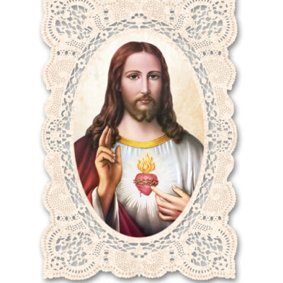 immagine ricamata collezione gesu sacro cuore