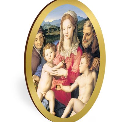magnete ovale oro sacra famiglia