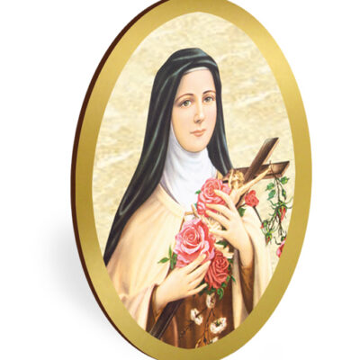 magnete ovale oro santa teresa