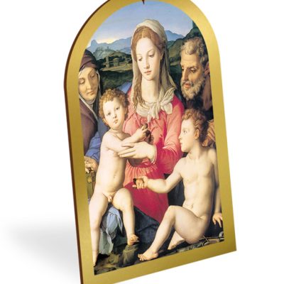 pala legno oro quadro madonna bambino