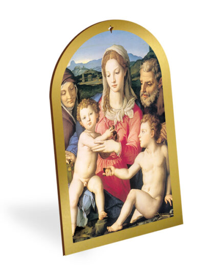pala legno oro quadro madonna bambino