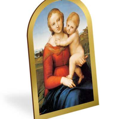 pala legno oro quadro madonna bambino