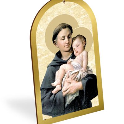 pala legno oro quadro san antonio