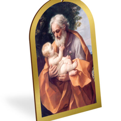 pala legno oro quadro san giuseppe 16x25