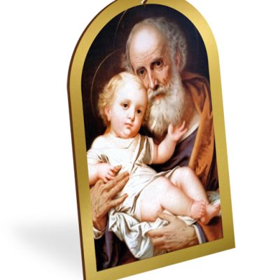 pala legno oro quadro san giuseppe 16x25