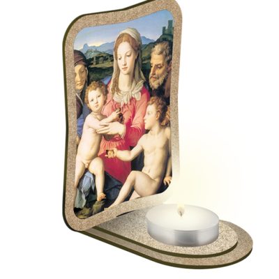 portaluce candela lumino madonna bambino
