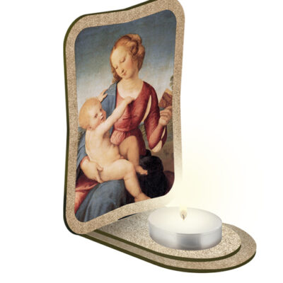 portaluce candela lumino madonna bambino