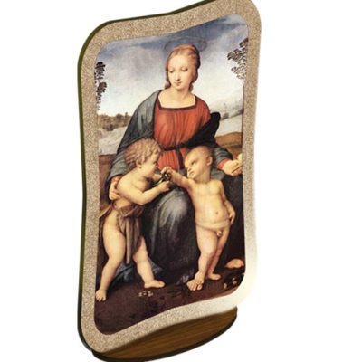 quadretto appoggio madonna bambino