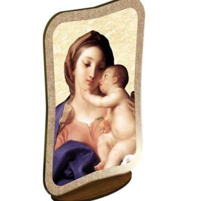 quadretto appoggio madonna bambino