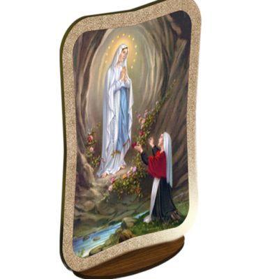 quadretto appoggio madonna lourdes