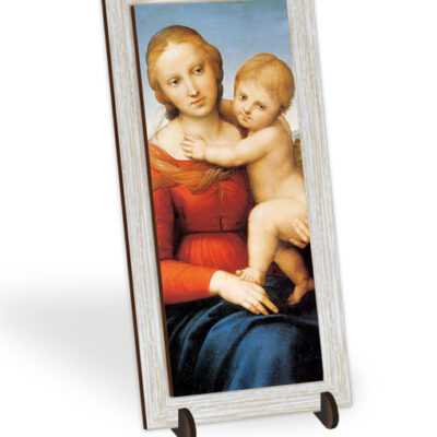 quadretto bidimensionale cornice madonna bambino