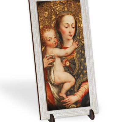 quadretto bidimensionale cornice madonna bambino