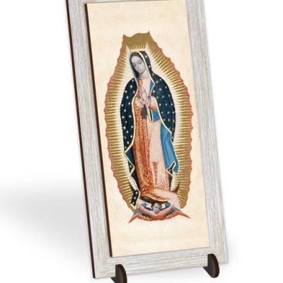 quadretto bidimensionale cornice madonna guadalupe