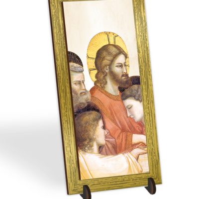 quadretto bidimensionale cornice oro gesu