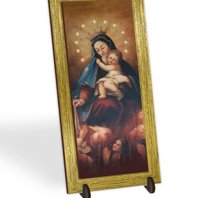 quadretto bidimensionale cornice oro madonna