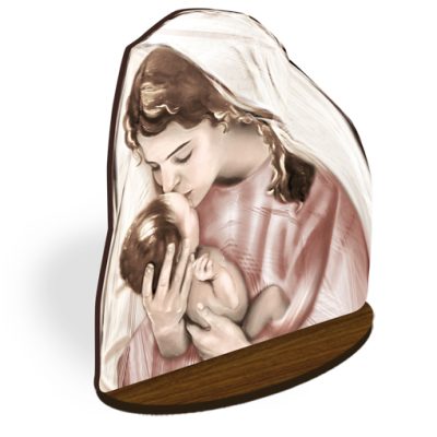 sagomato appoggio madonna bambino natale
