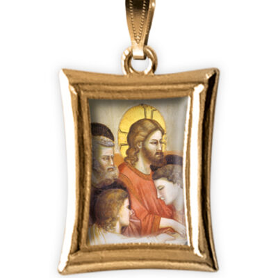 Medaglia RETTANGOLARE oro gesu