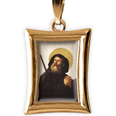 medaglia oro rettangolare san francesco moscati