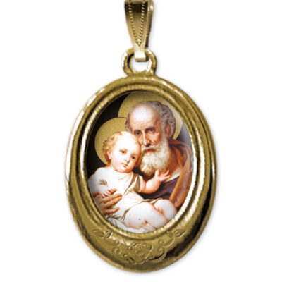 medaglia oro ovale san giuseppe