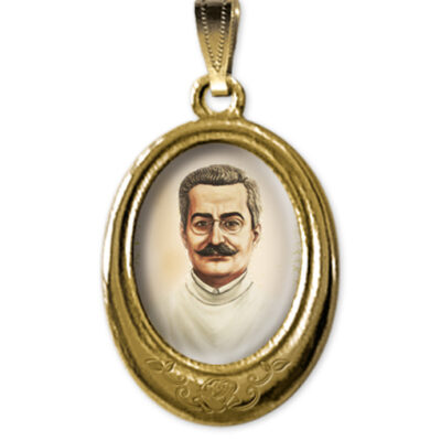 medaglia oro ovale san giuseppe moscati