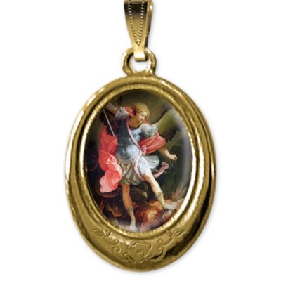 medaglia oro ovale san michele