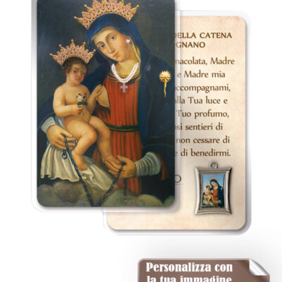 card plastificata personalizzata con medaglia a colori