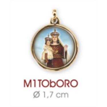 Medaglia con occhiello tonda media diam 1,7 cm ORO con resinato